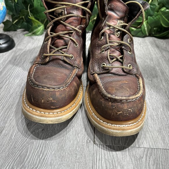 Red Wing Irish Setter 83606 Brown Leather Work Boots Safety Toe Mens 8.5 main image 3